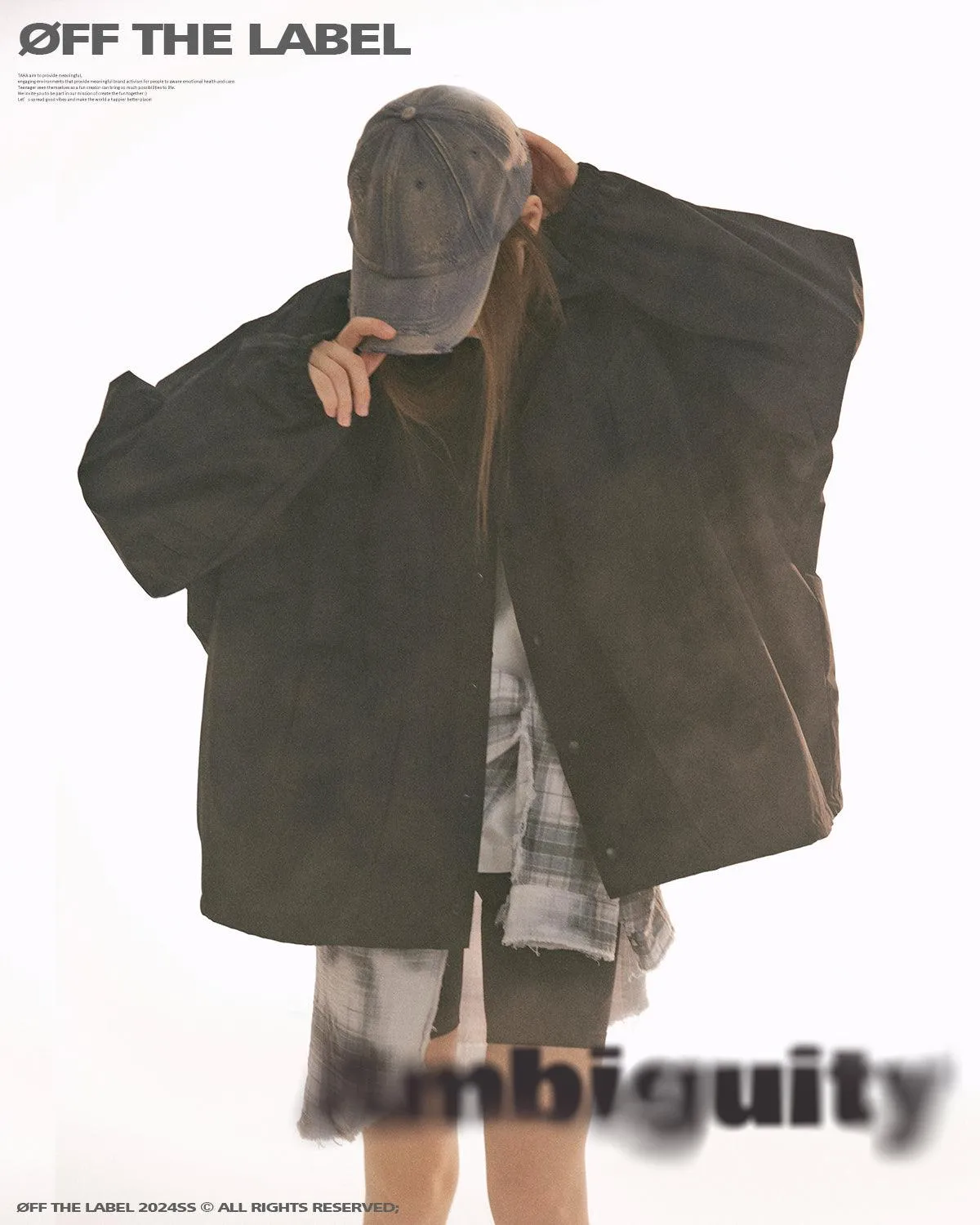 Off The Label  deconstruction coach jacket black