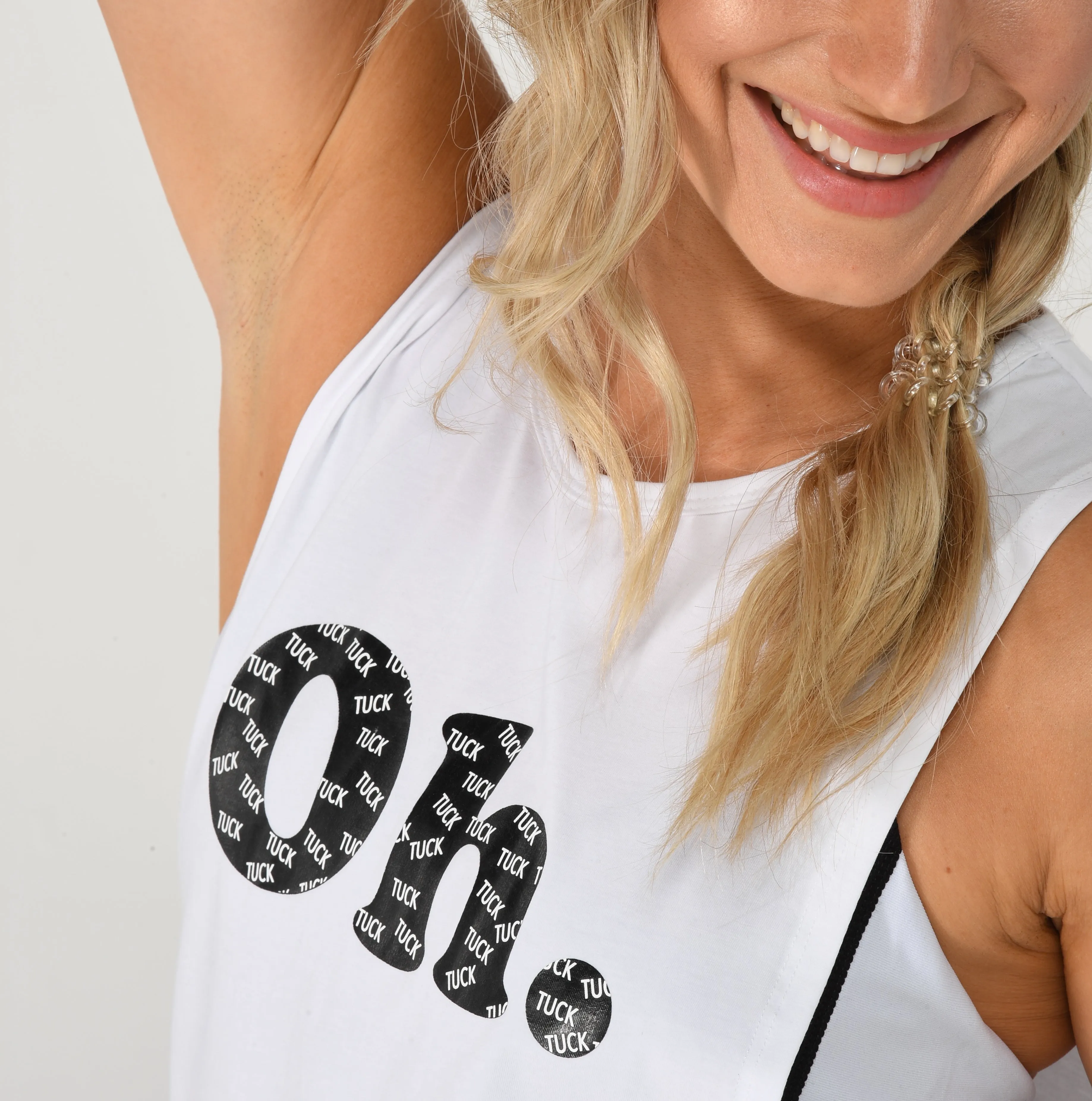 Oh. Tuck. Muscle Tank - White