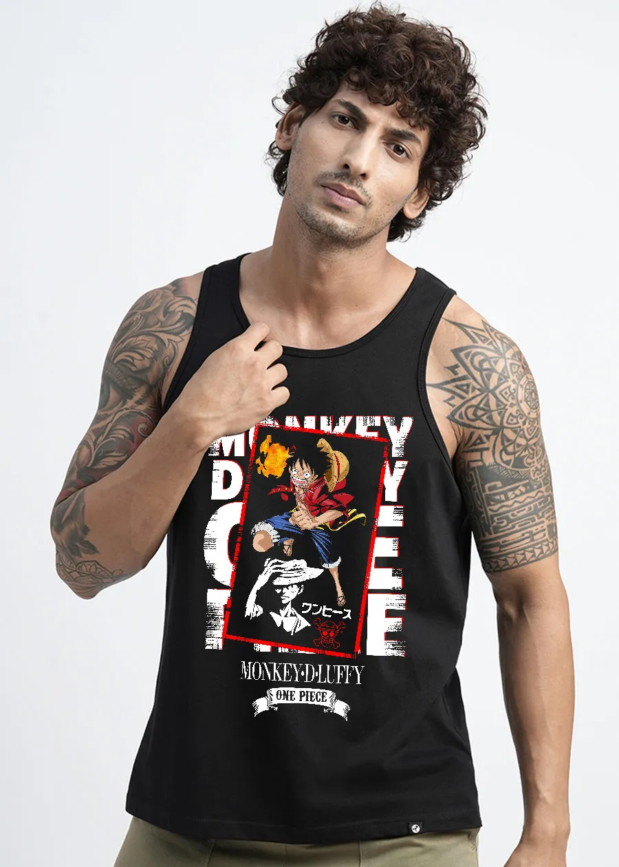 One Piece Mens Printed Vest