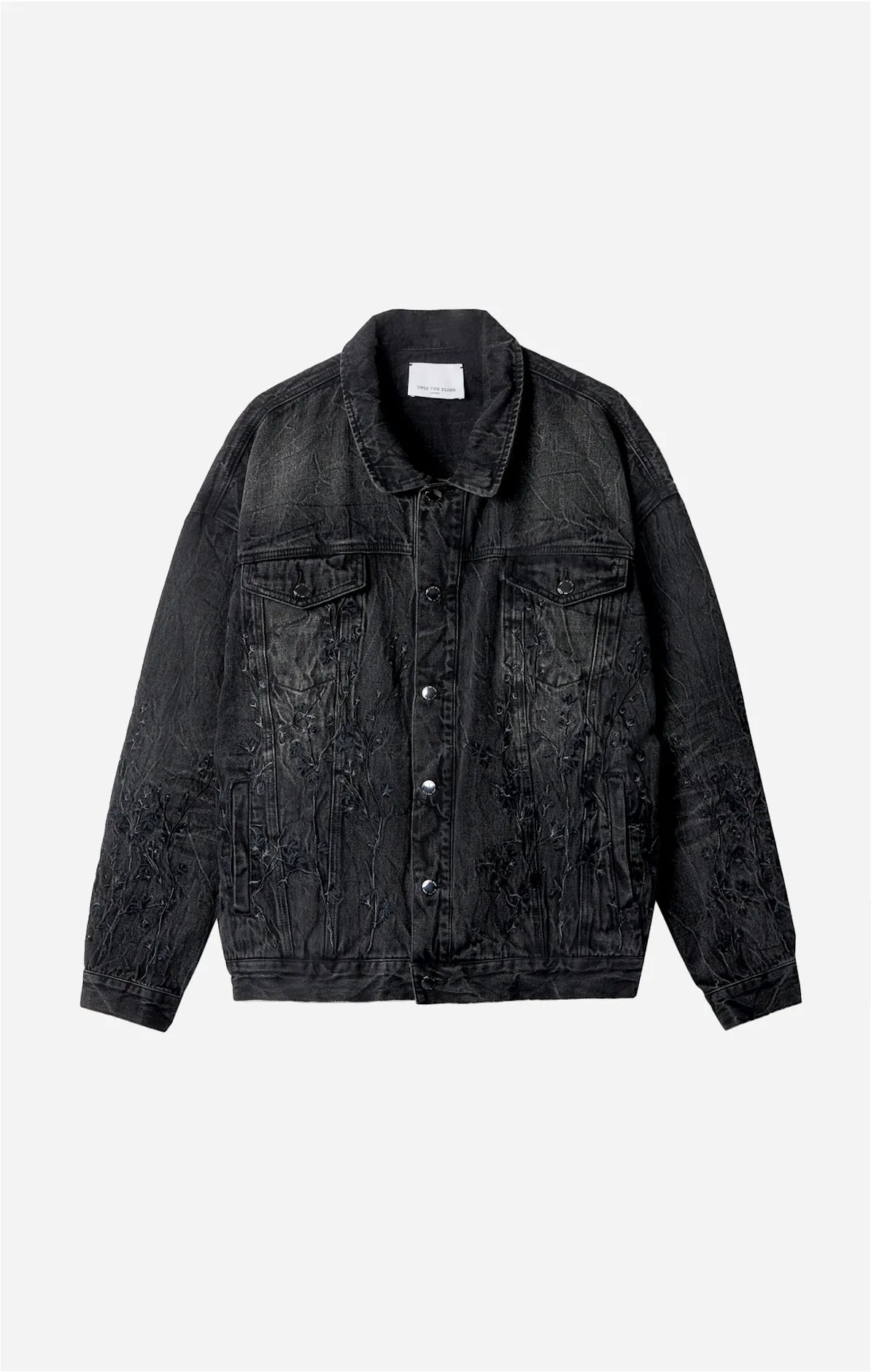 ONLY THE BLIND - FLORAL NIGHT DENIM JACKET