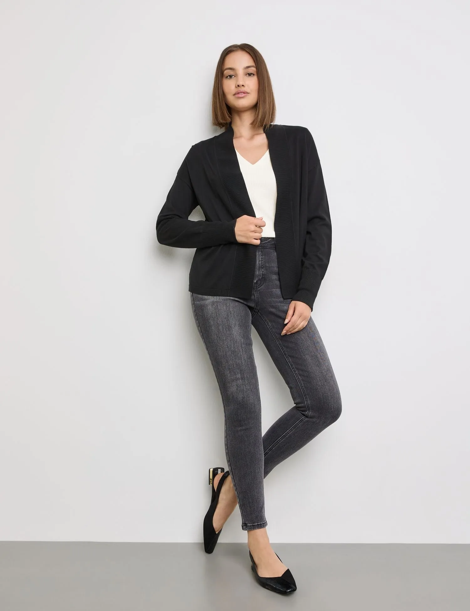 Open-fronted cardigan