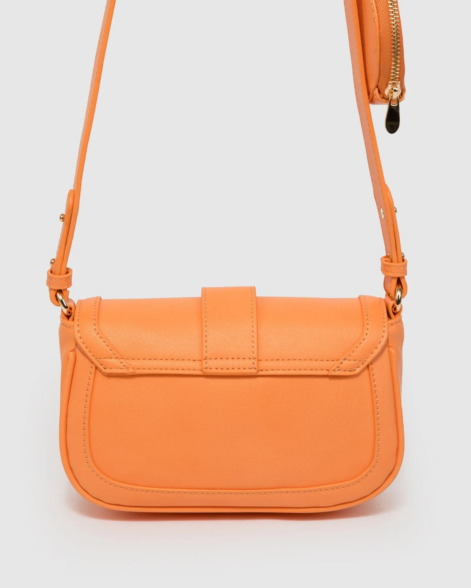Orange Adwowa Buckle Crossbody Bag