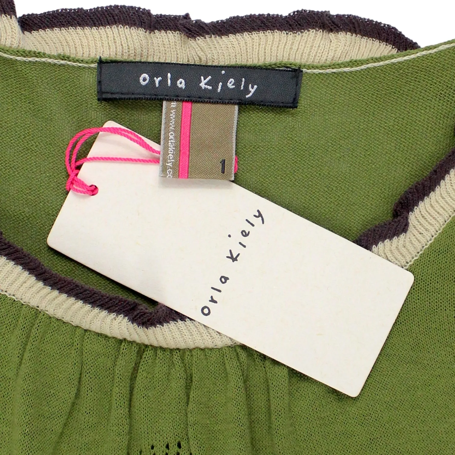 Orla Kiely Green Knit Vest Dress