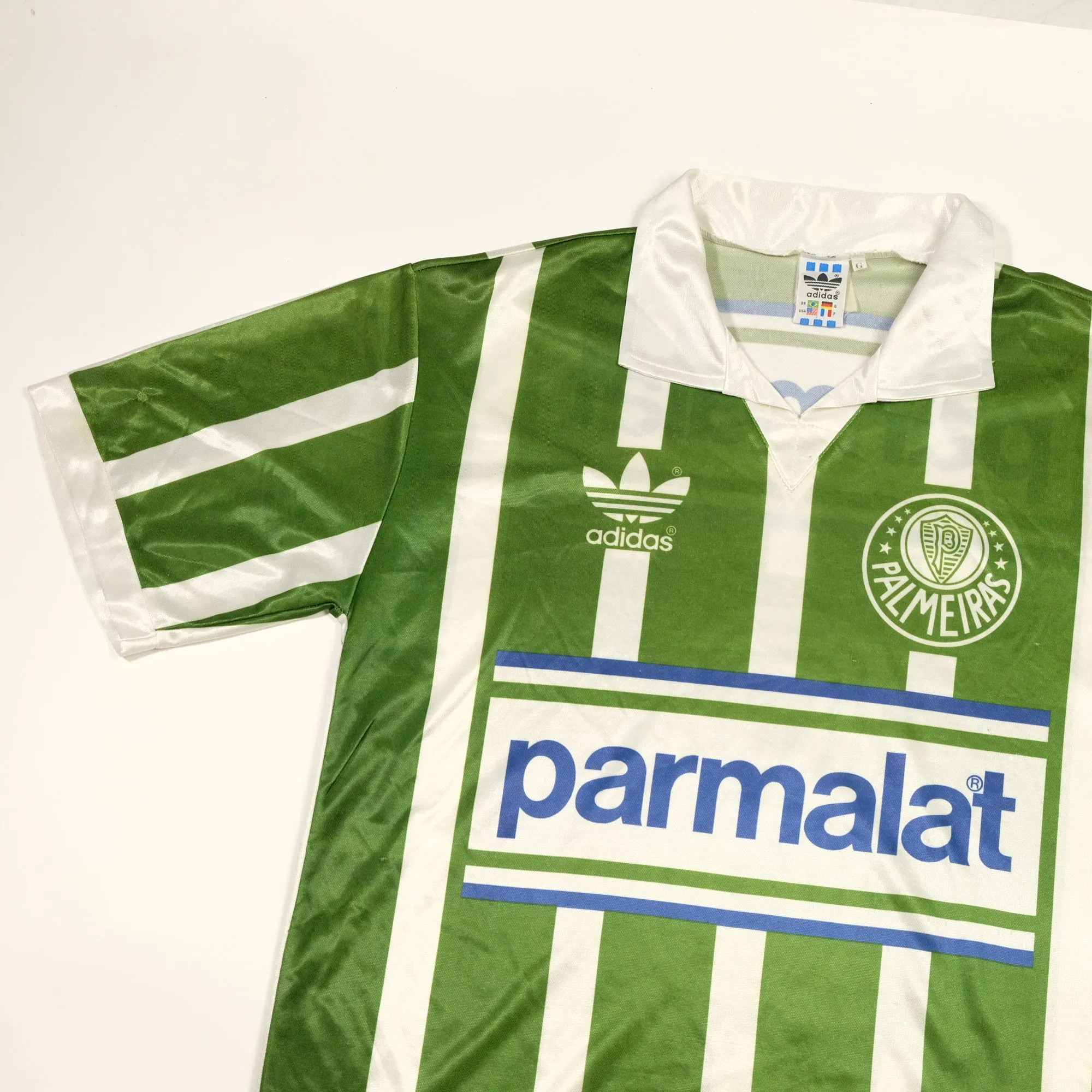 Palmeiras Brazil Adidas Original 1992 Home Football Shirt Large