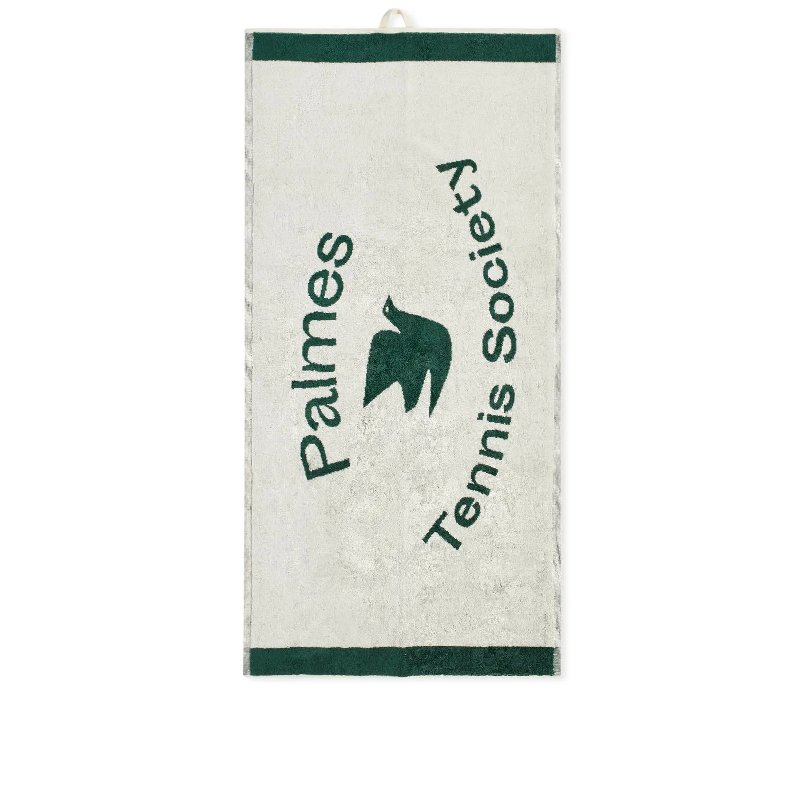 Palmes Wet Tennis TowelOff White & Green