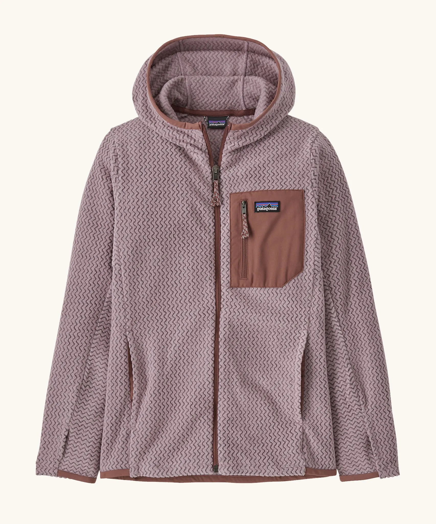 Patagonia Kids R1 Air Full-Zip Hoody - Stormy Mauve