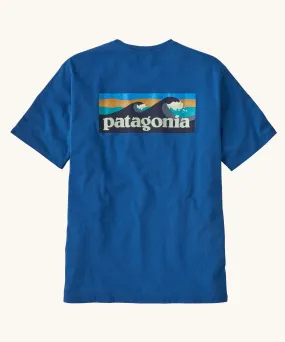 Patagonia Men's Boardshort Logo Pocket Responsibili-Tee - Endless Blue