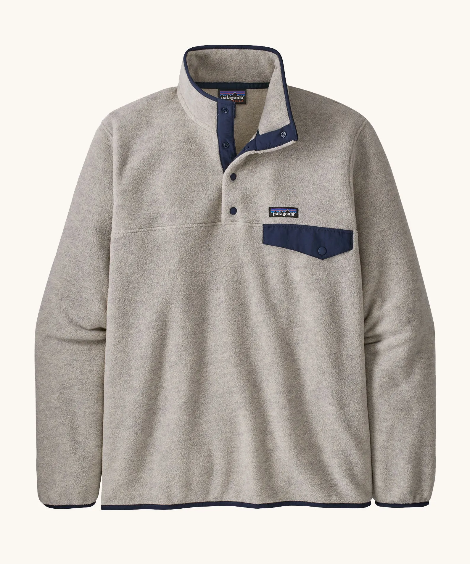 Patagonia Men's Lightweight Synchilla Snap-T Fleece - Oatmeal Heather