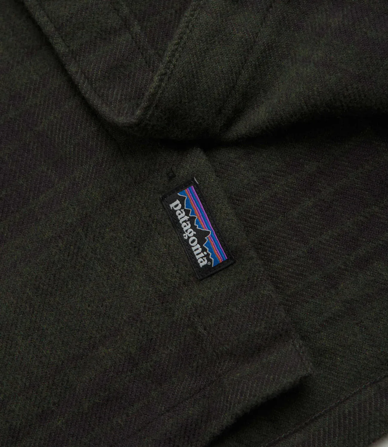 Patagonia Organic Cotton Fjord Flannel LS Shirt - Cascade : Basin Green