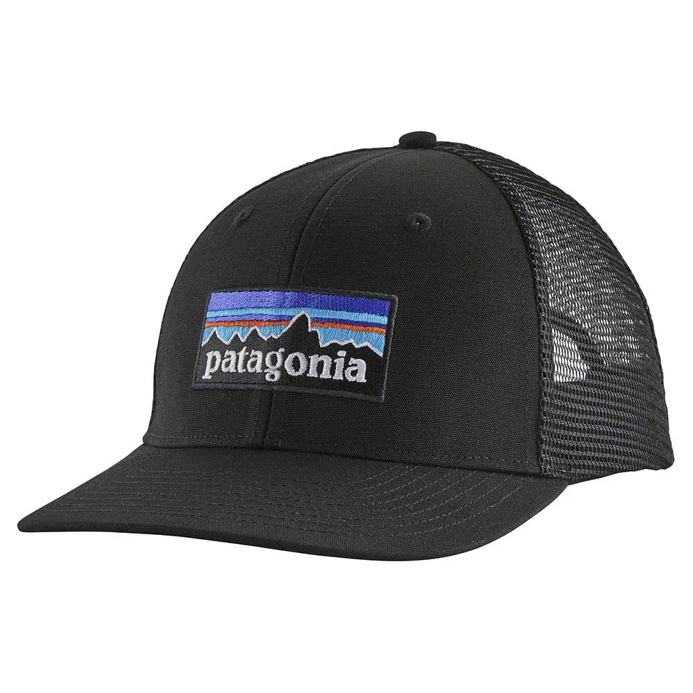 Patagonia P-6 Logo Trucker Hat - Black