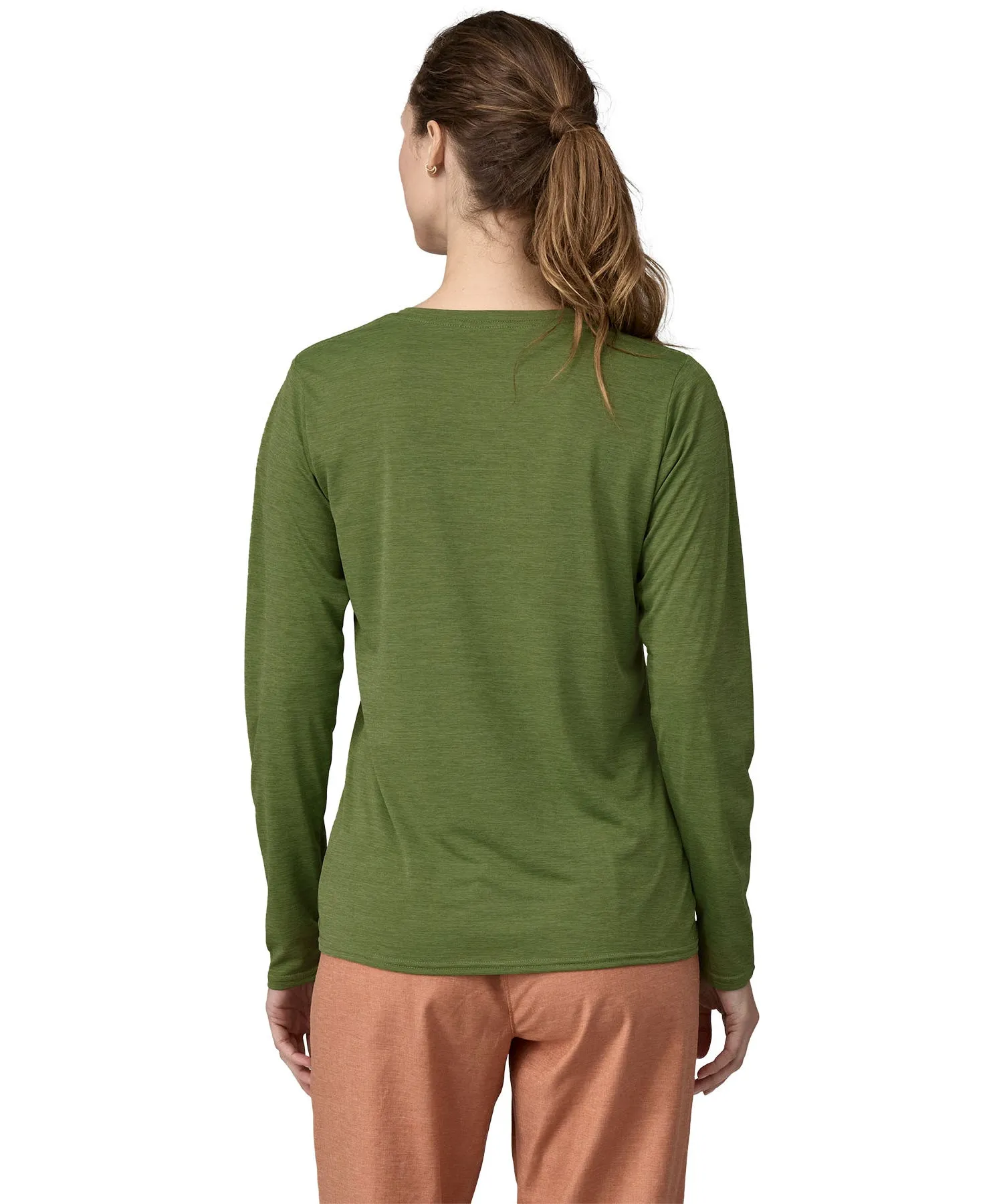 Patagonia Women's Capilene Cool Graphic Shirt - Green X-Dye