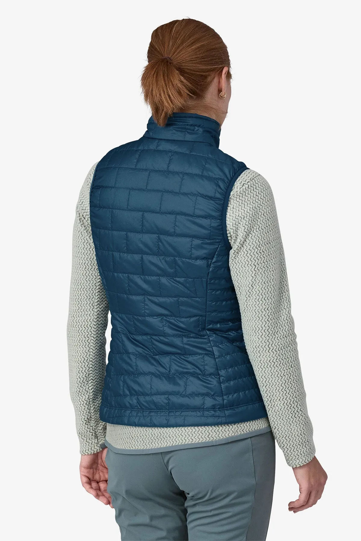 Patagonia Womens Custom Nano Puff Vests, Lagom Blue