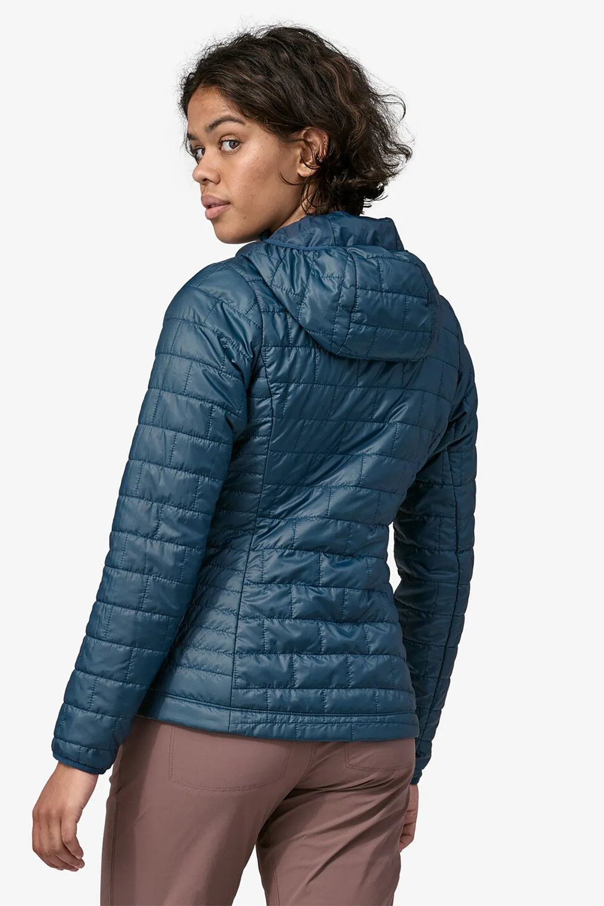 Patagonia Womens Nano Puff Custom Hoodies, Lagom Blue