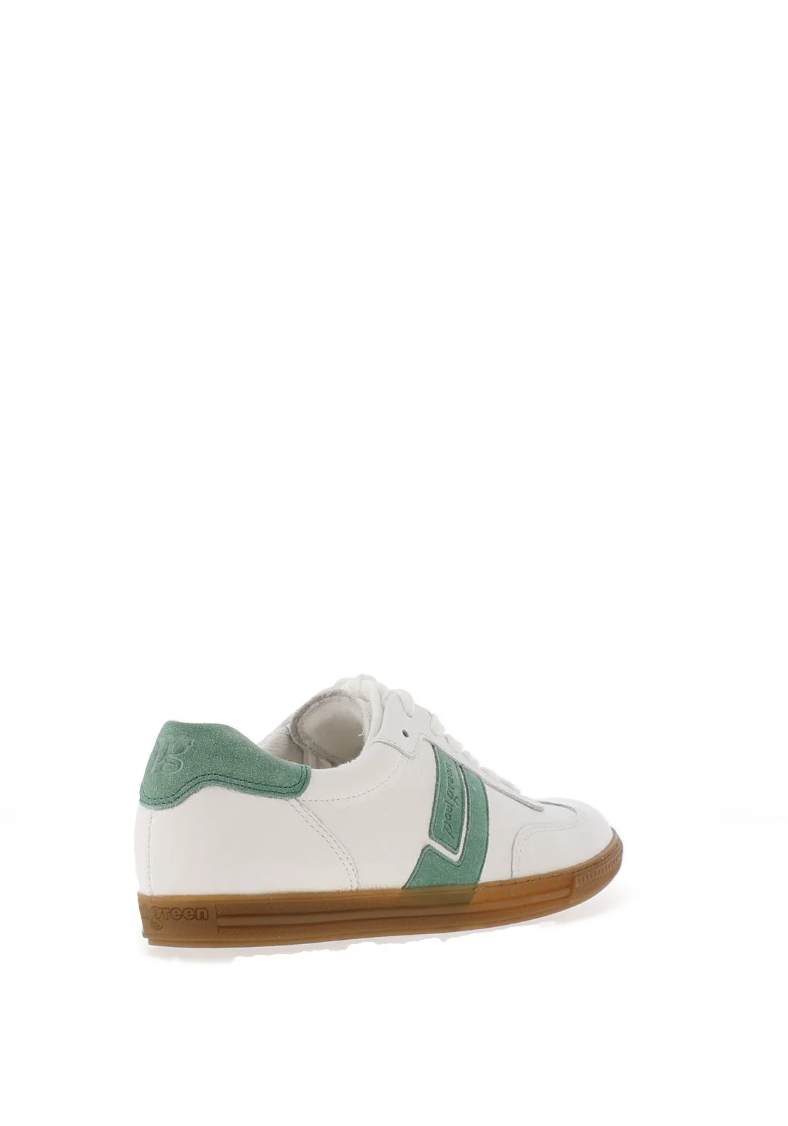Paul Green Leather Lace Up Trainers, White