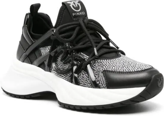 PINKO Love Birds-detail chunky sneakers Black