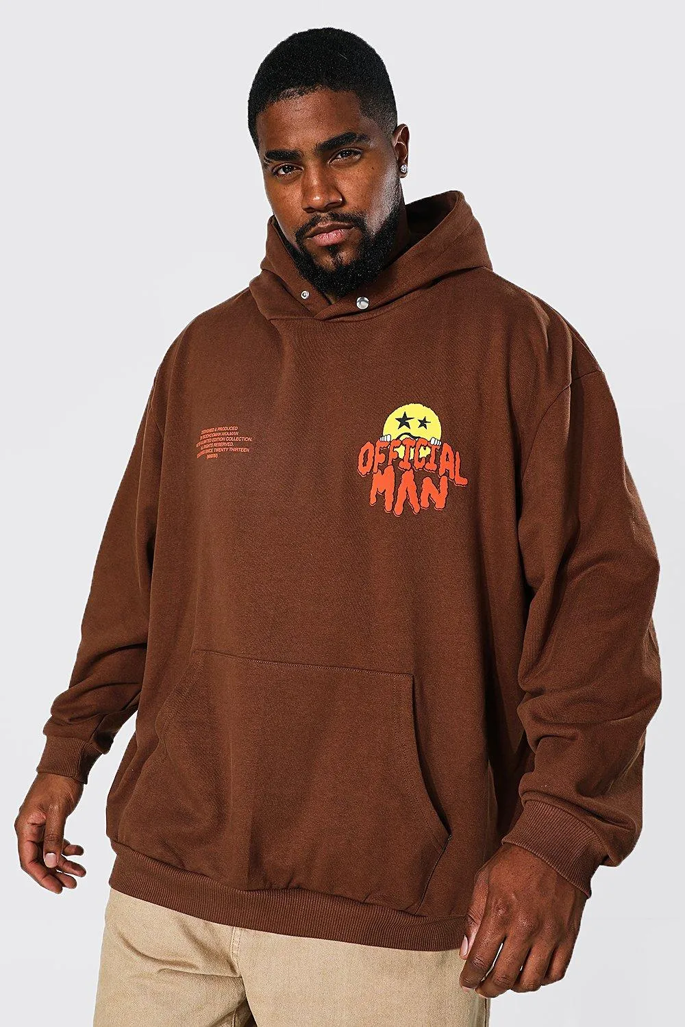 Plus Official Face Loopback Hoodie