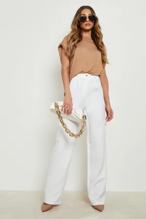 Pocket Detail Wide Leg Cargo Pants