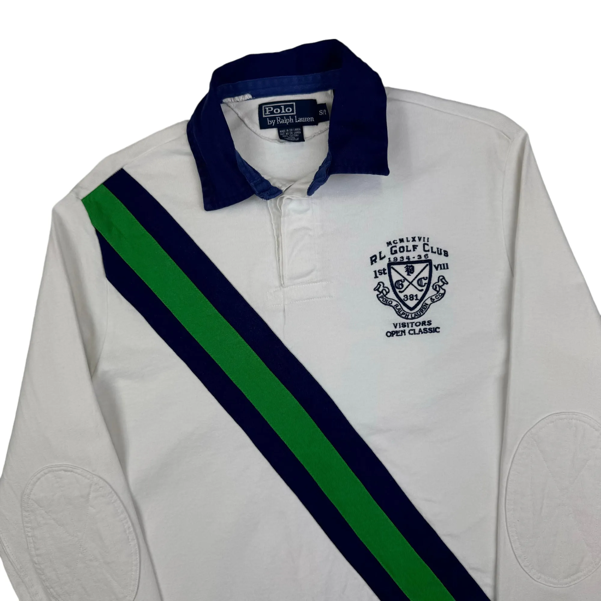 Polo Ralph Lauren RL Golf Club Long Sleeve Rugby Shirt White