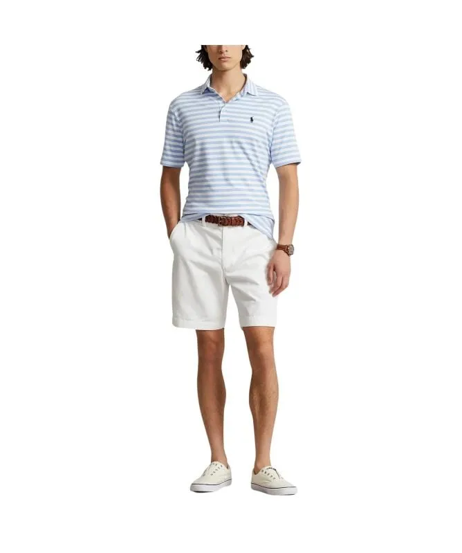 Polo Ralph Lauren Stripe Short Sleeves Polo Shirt | Sky Blue-710934557003 at kular fashion