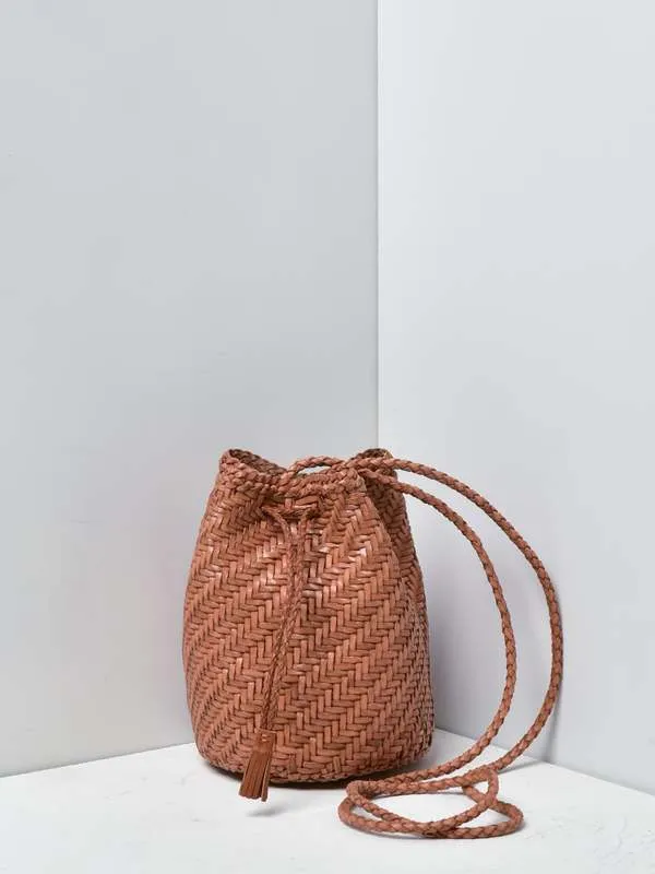 POMPOM DOUBLE JUMP bag - TAN