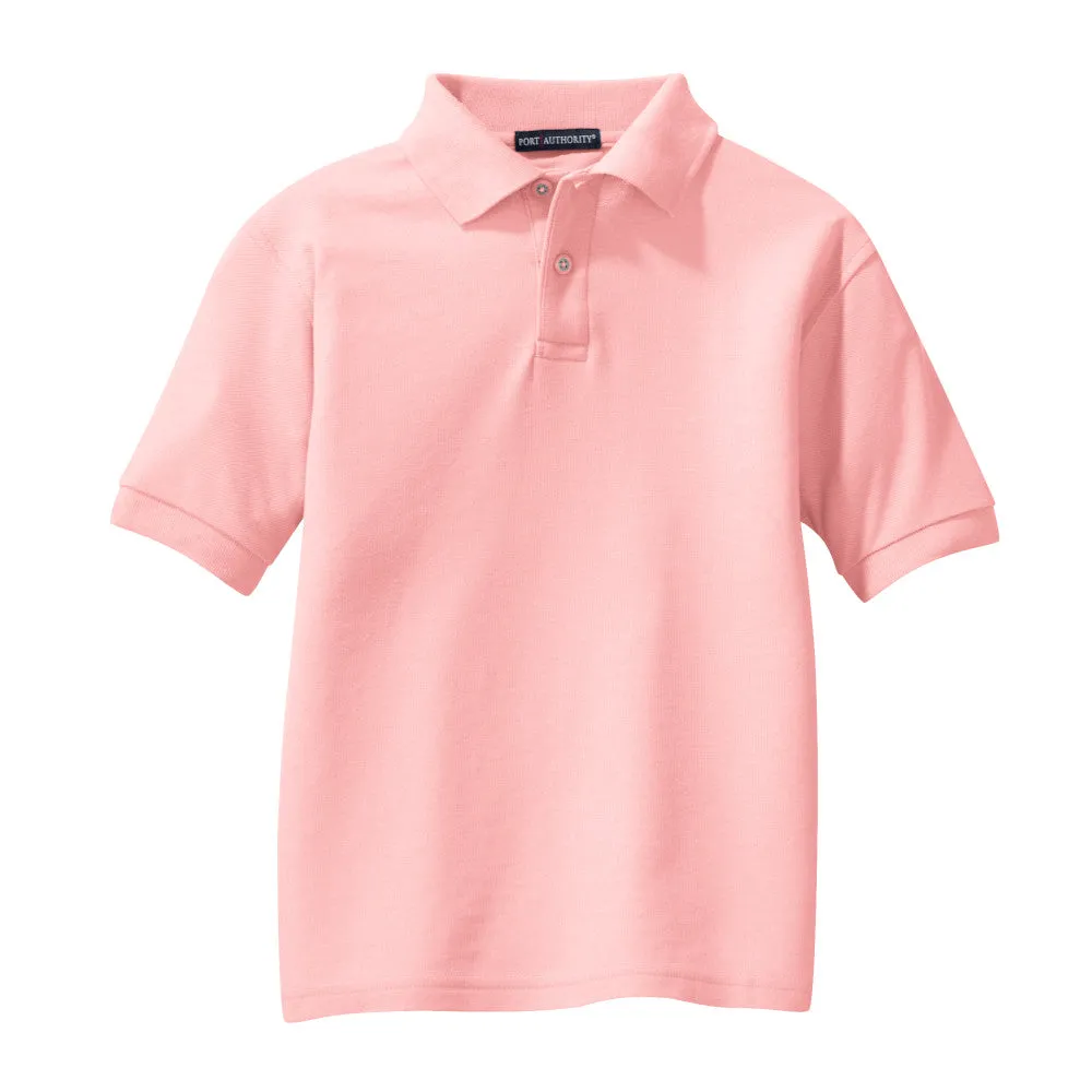 #Port Authority Youth Silk Touch Polo