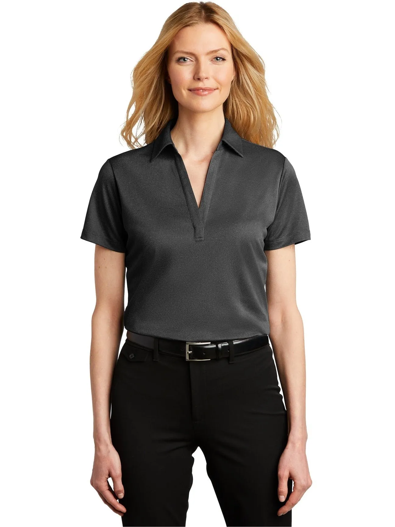 Port AuthorityLadies Heathered Silk TouchPerformance Polo