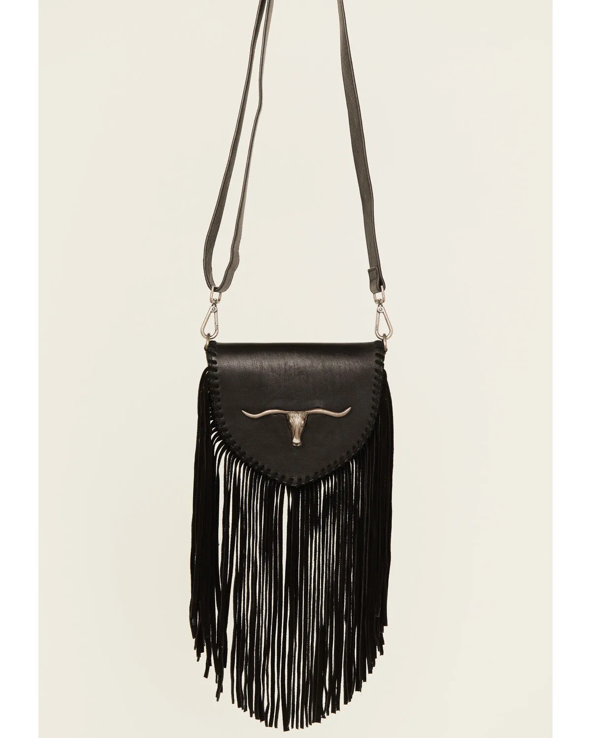 Product Name:  Idyllwind Women's Esperanza Longhorn Leather Fringe Crossbody Bag