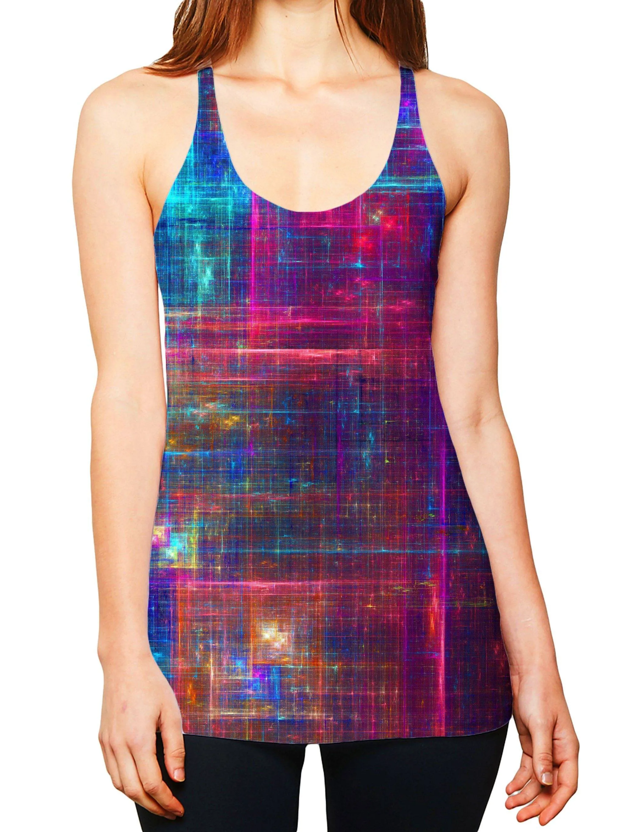 Psychedelic Matrix Rainbow Women's Tank