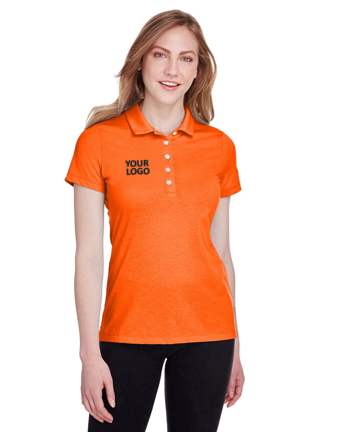 Puma Golf Ladies Fusion Polo, Vibrant Orange