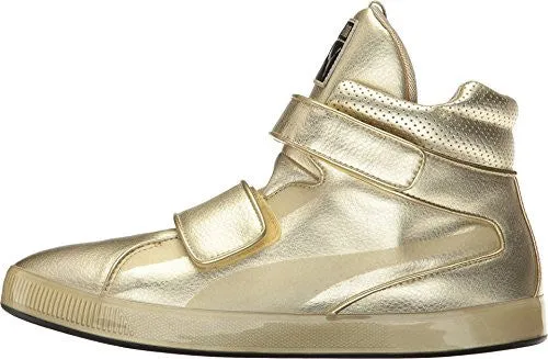 Puma Suede Splatter Metallic Round Toe Leather Sneakers-puma