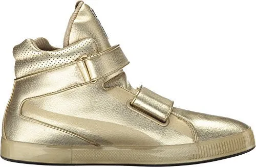 Puma Suede Splatter Metallic Round Toe Leather Sneakers-puma