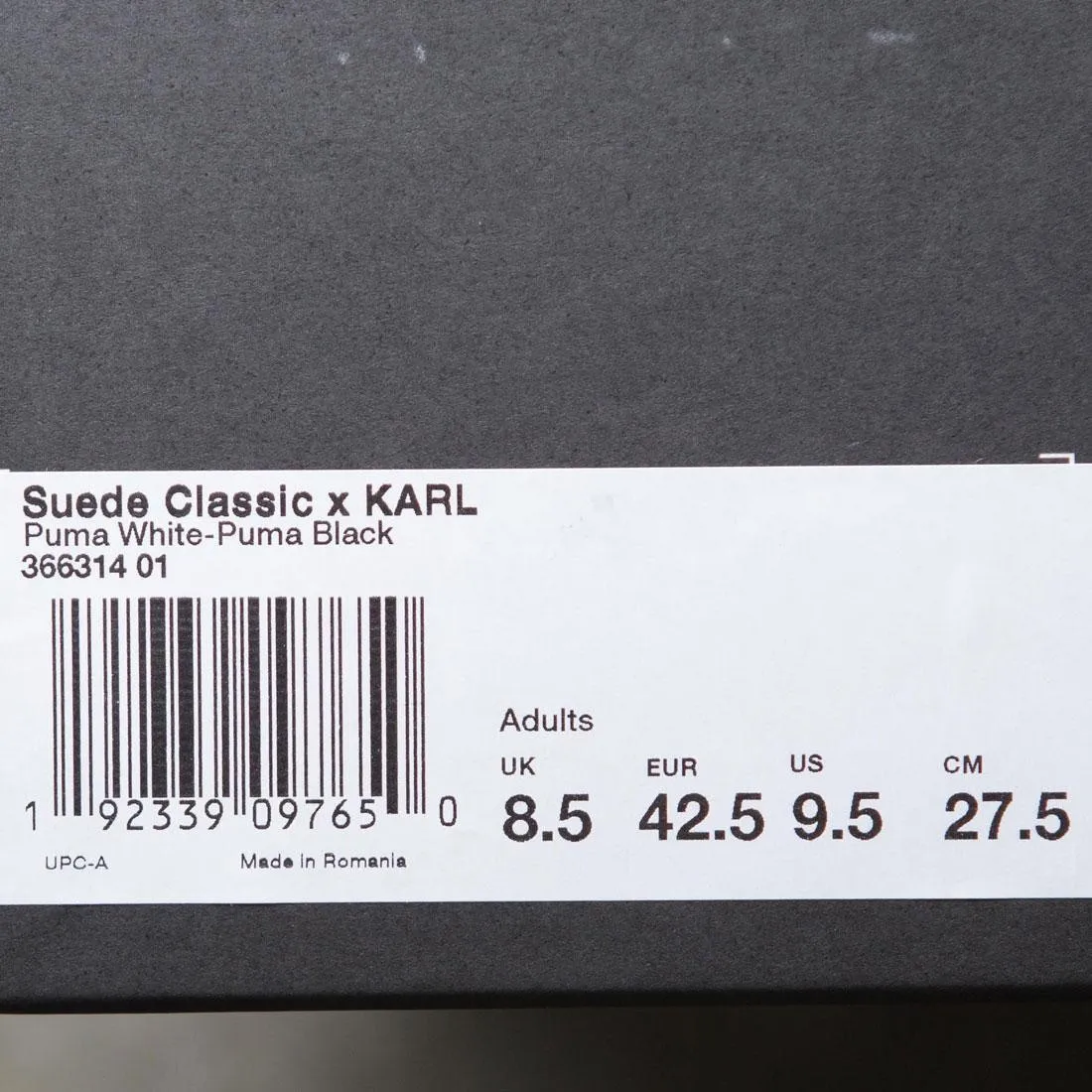 Puma x Karl Lagerfield Men Suede Classic (white / black)