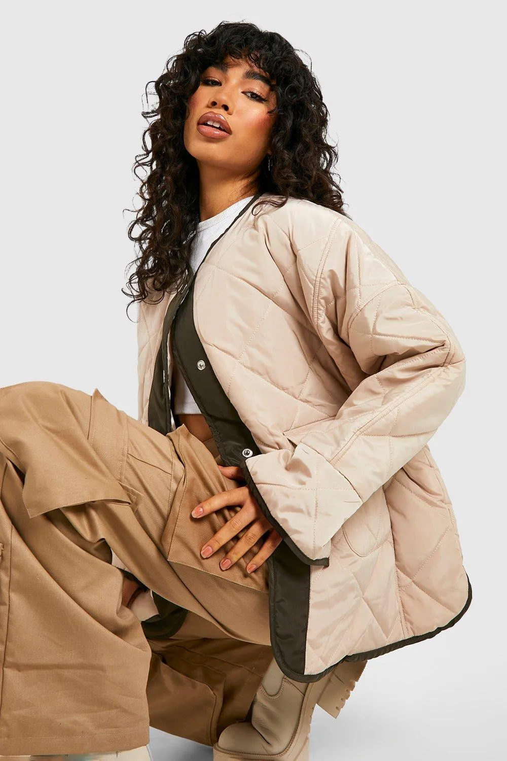 Quilted Oversized Jacket