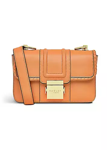 Radley London Apricot Hanley Close Weave Mini Flapover Crossbody Bag | Kaleidoscope