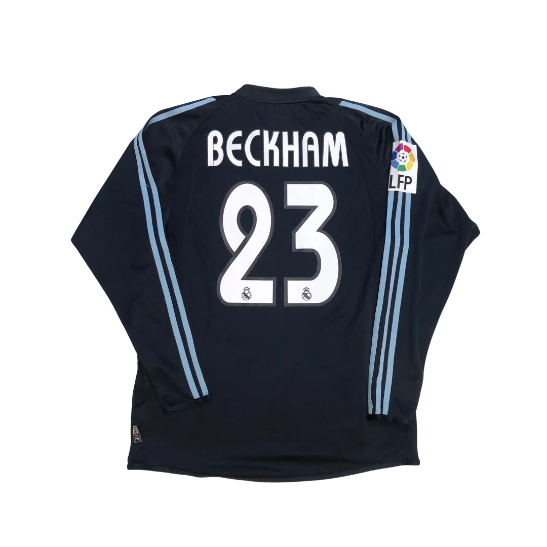 Real Madrid Original Beckham 2003/2004 Adidas Away Football Shirt Medium