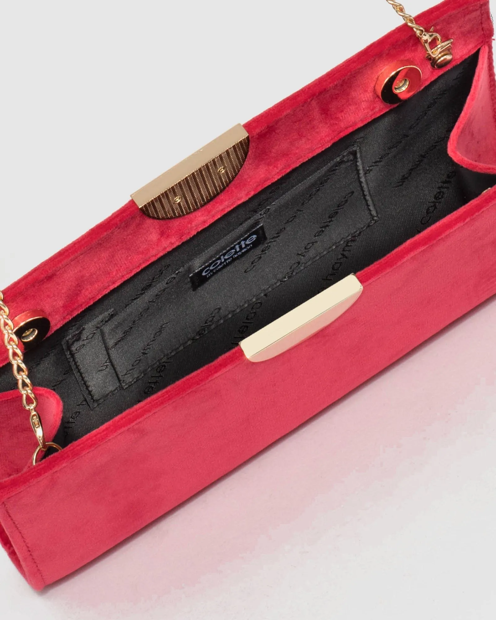 Red Carlie Clutch Bag