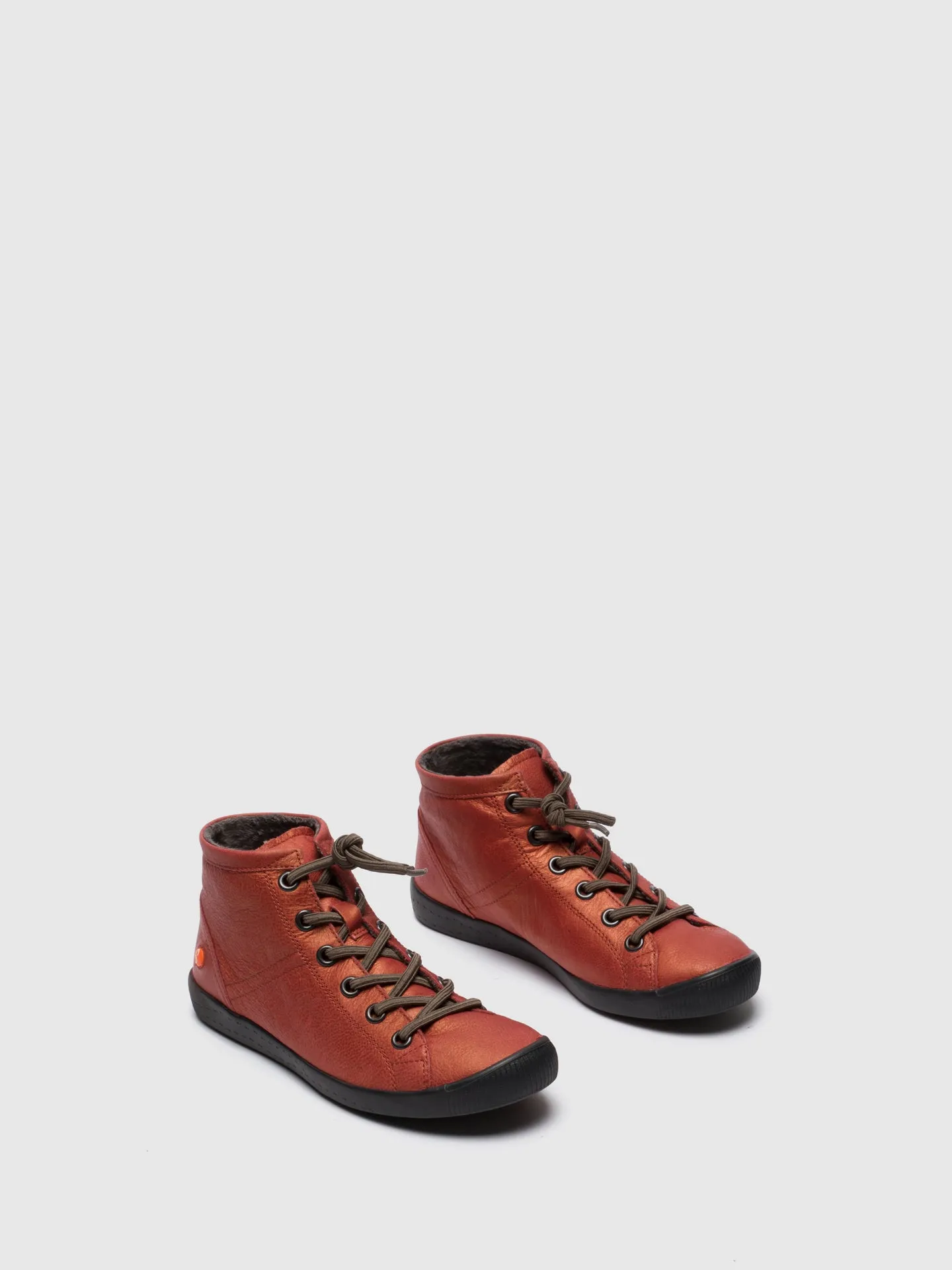 Red Hi-Top Trainers