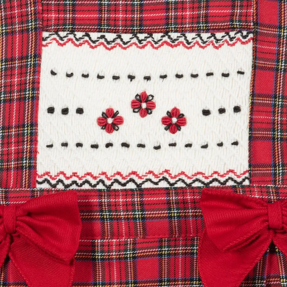 Red Tartan Skirt Set