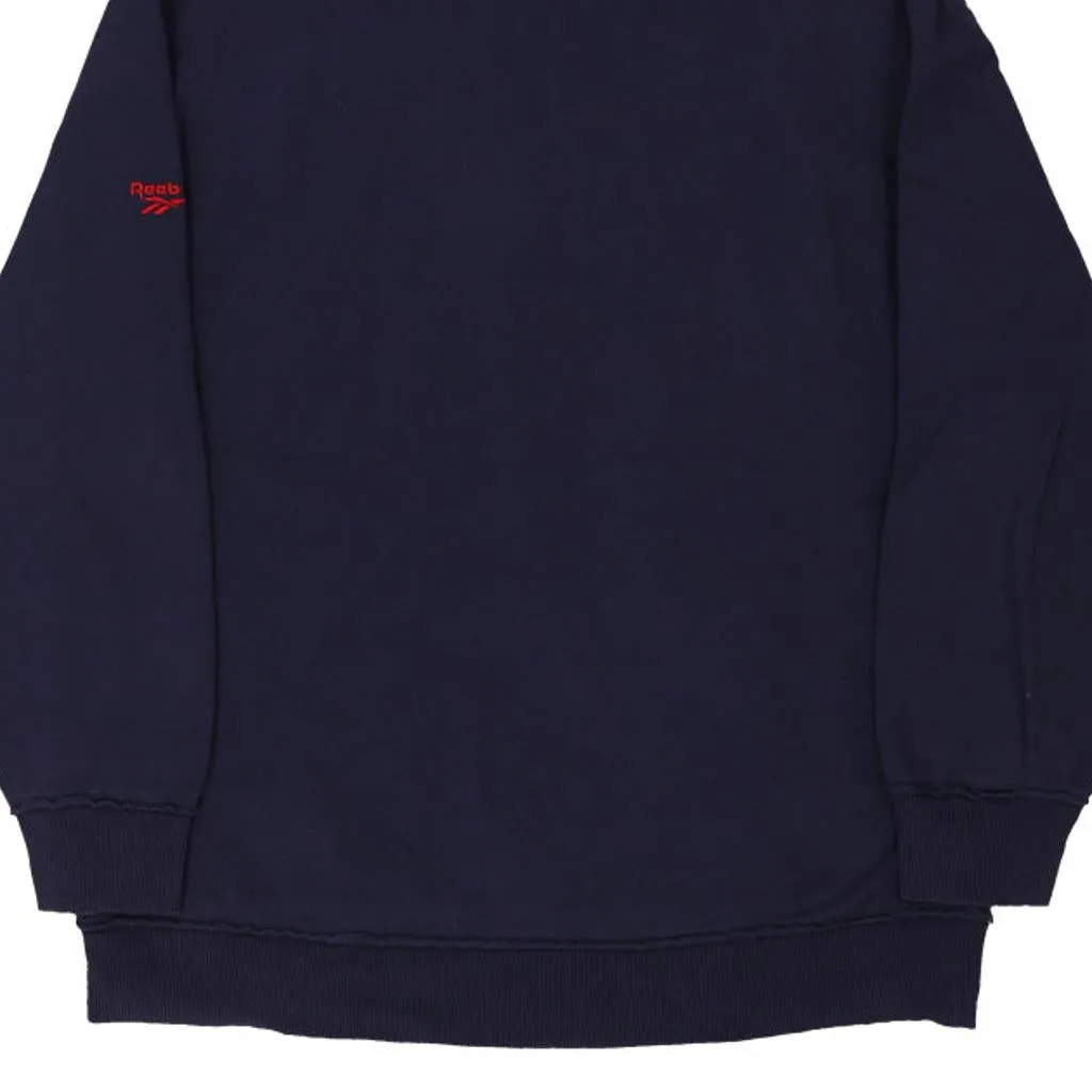 Reebok Hoodie - 2XL Navy Cotton