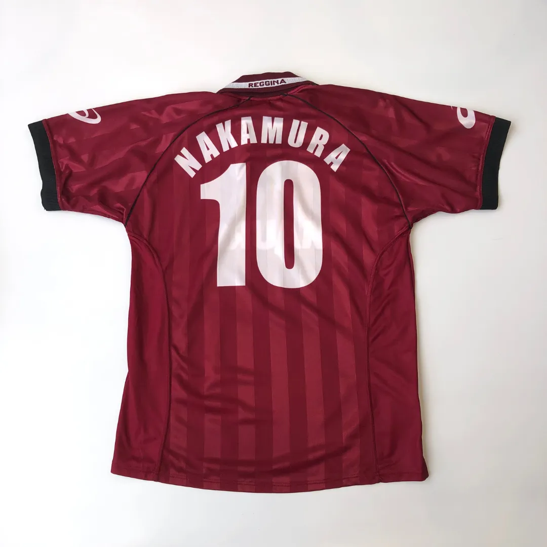 Reggina Nakamura Asics Original 2002/2003 Original Home Football Shirt Large