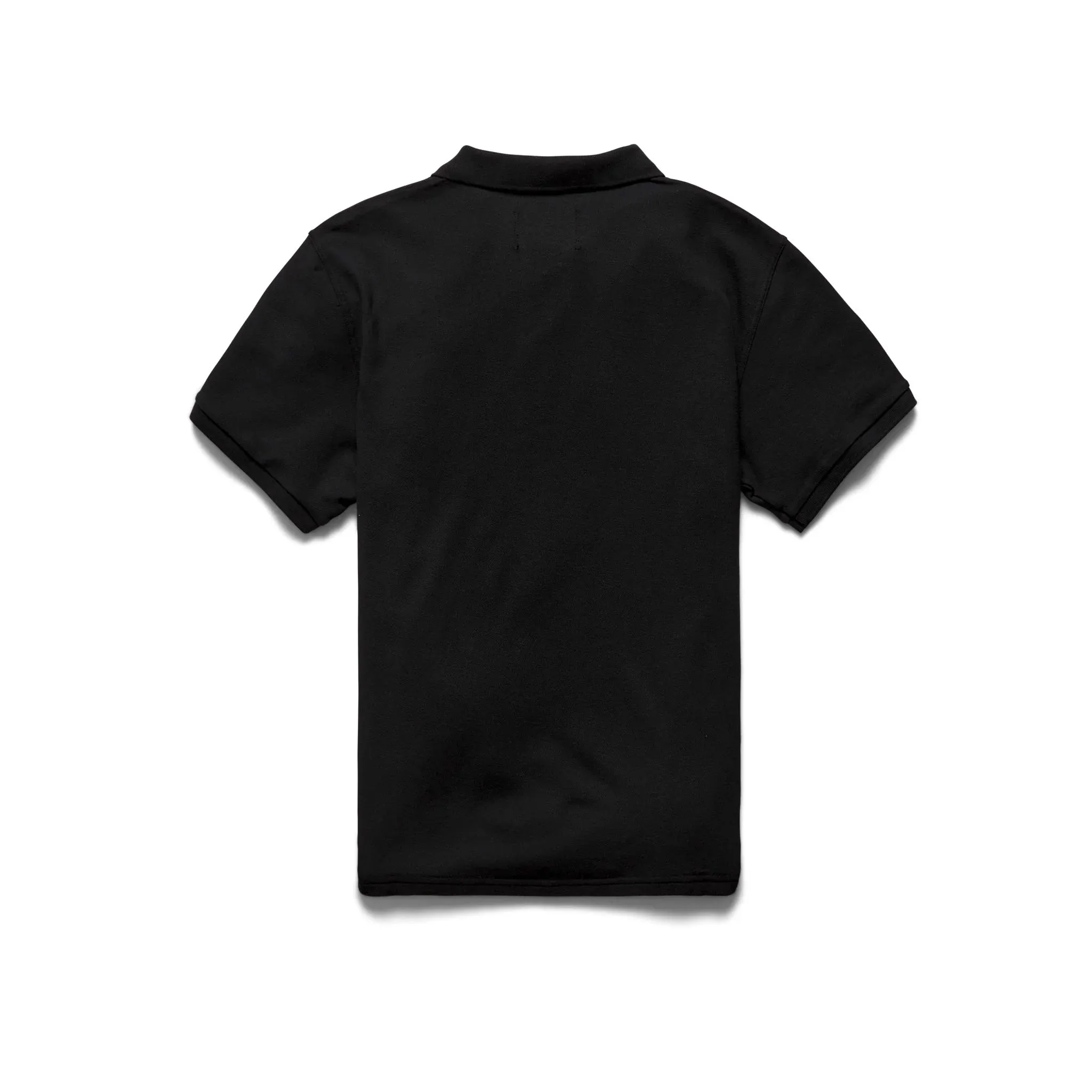 Reigning Champ   Classic Pique Polo Black