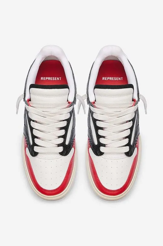 Represent leather sneakers Reptor Low red color