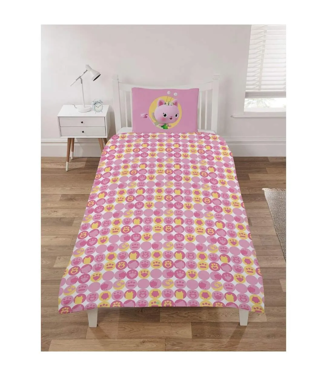 Reversible repeat print duvet cover set multicoloured Gabby´s Dollhouse