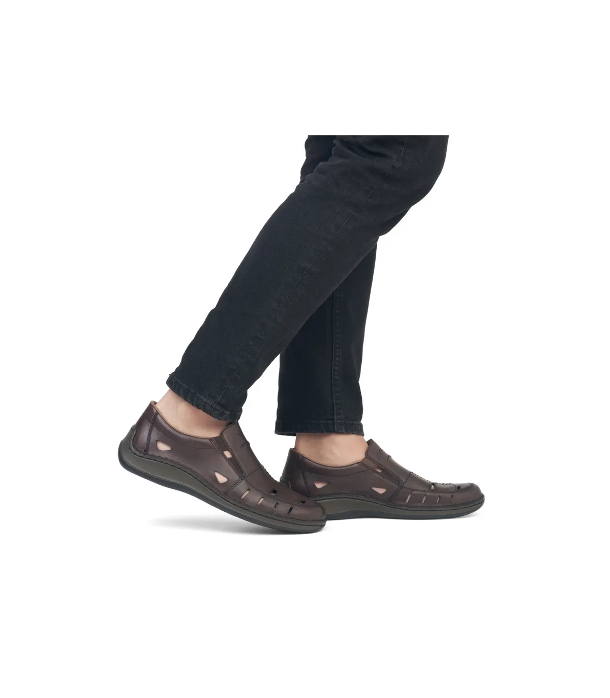 Rieker Leather Loafers- Brown 05254-25