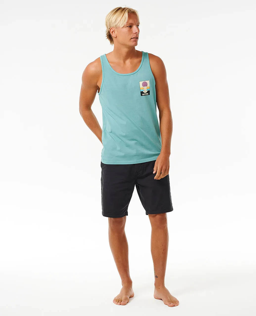 Rip Curl Mens Surf Reivival Peaking Cotton Vest Top