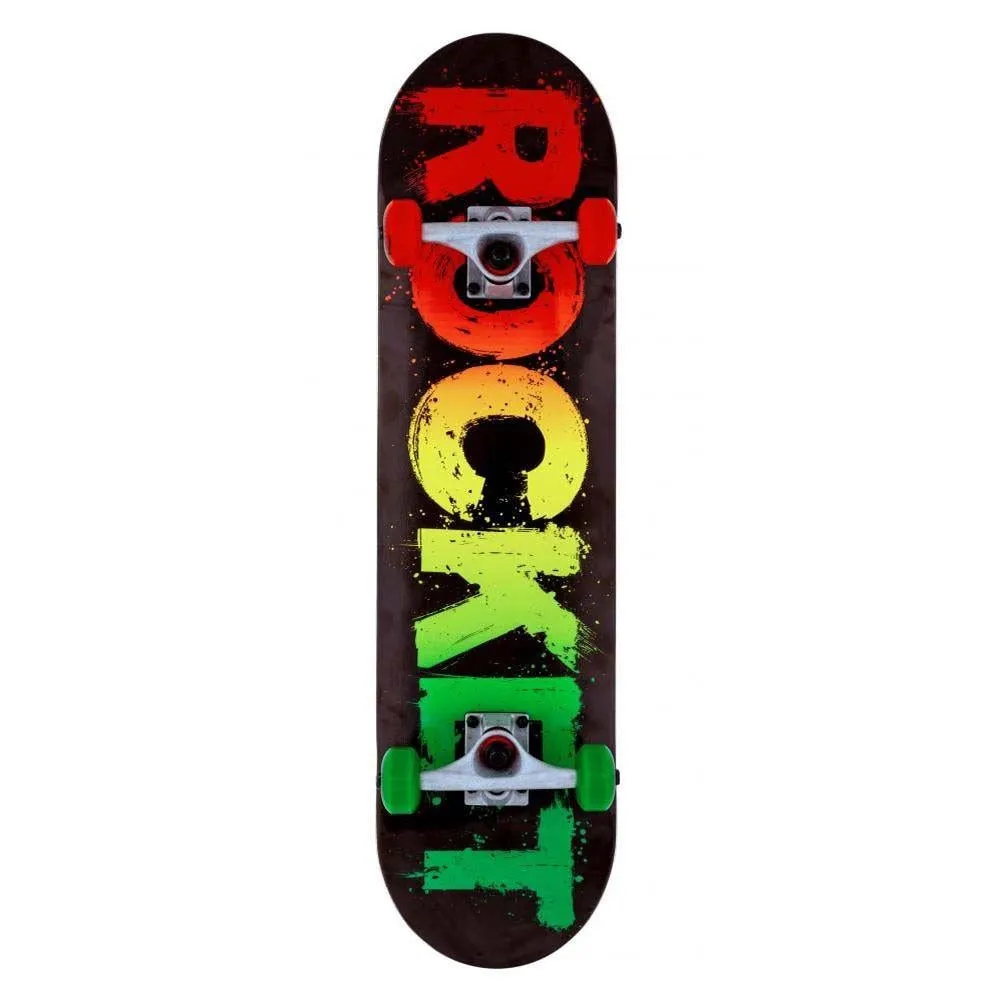 Rocket Skateboards Rasta Fade Factory Complete Skateboard Rasta 8