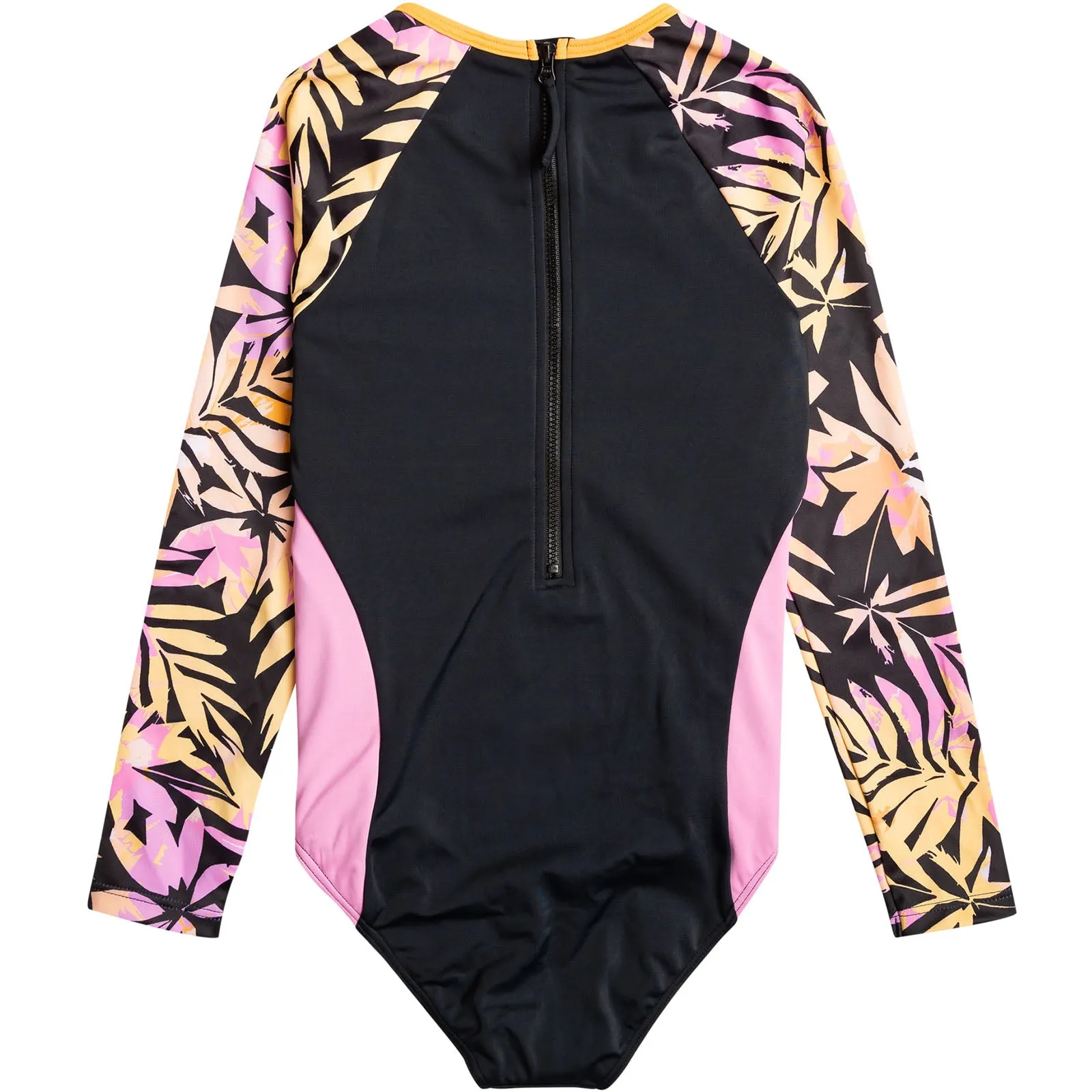 Roxy Kids Active Joy Long Sleeve One Piece Rash Vest - Anthracite