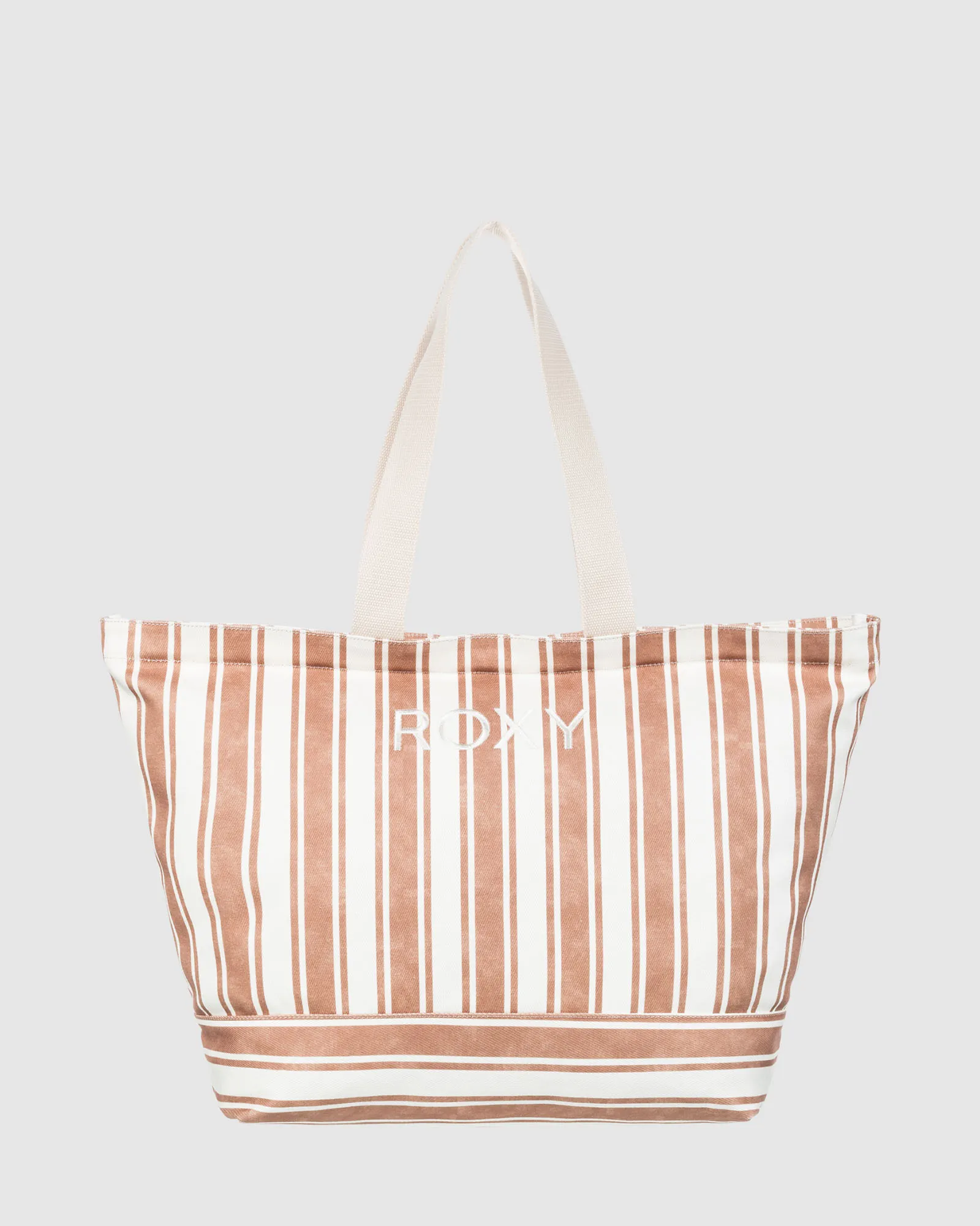 Roxy Strippy Beach Tote Bag - Camel Sandy Stripe | SurfStitch