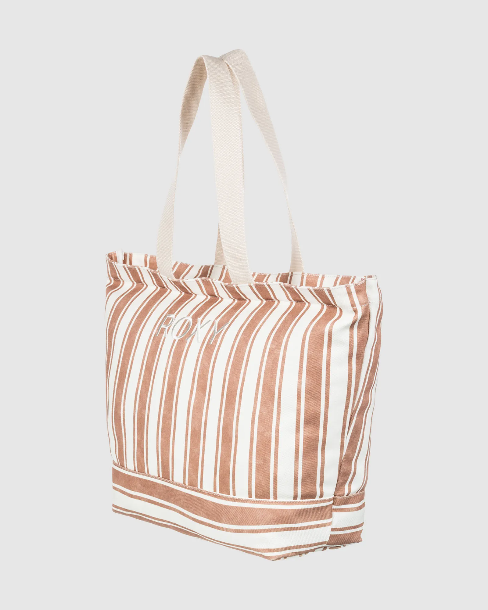 Roxy Strippy Beach Tote Bag - Camel Sandy Stripe | SurfStitch