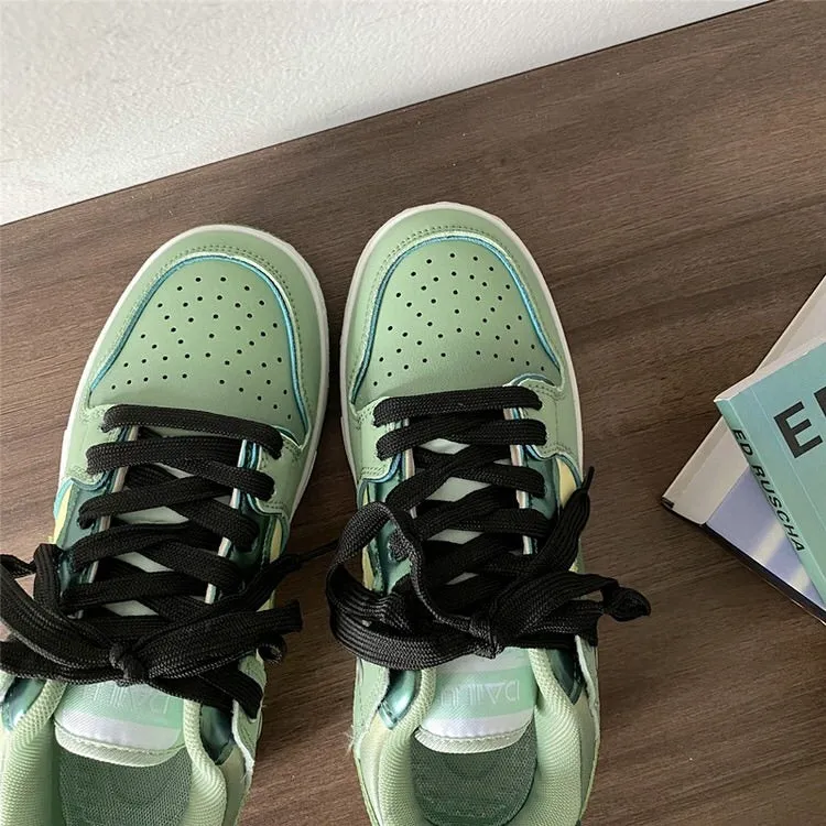 Sage Green Star Sneakers